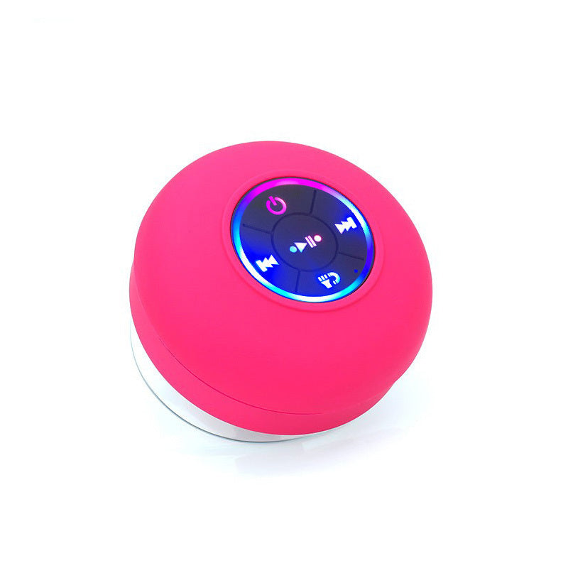 LED Bluetooth Waterproof Speaker Red