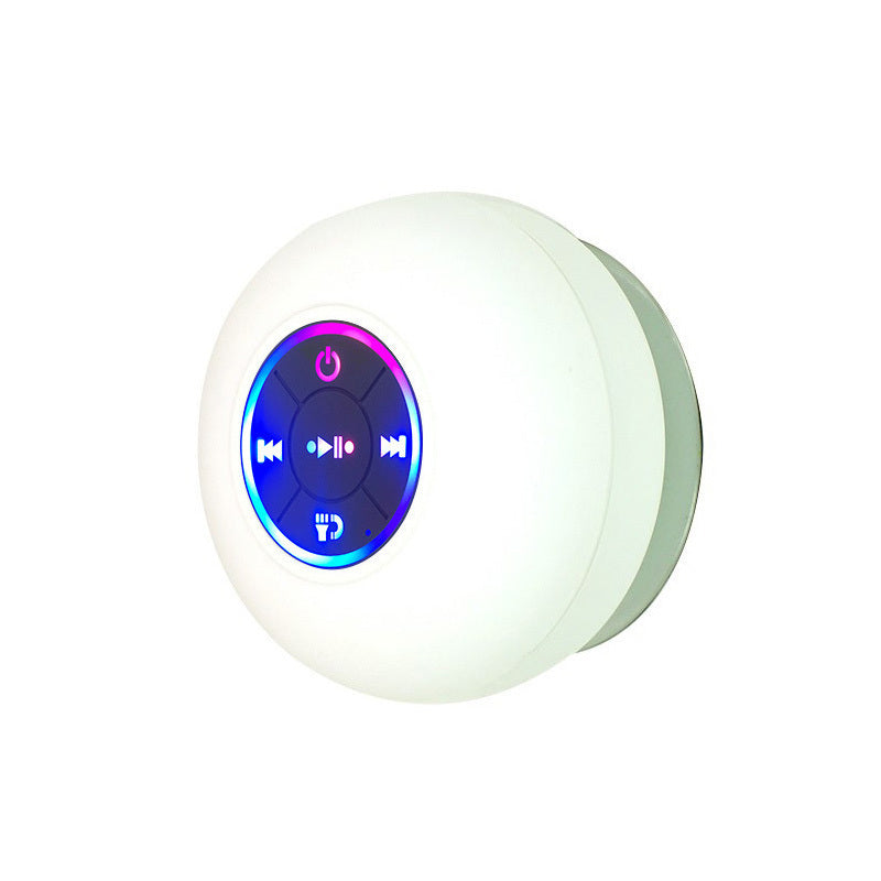 LED Bluetooth Waterproof Speaker White